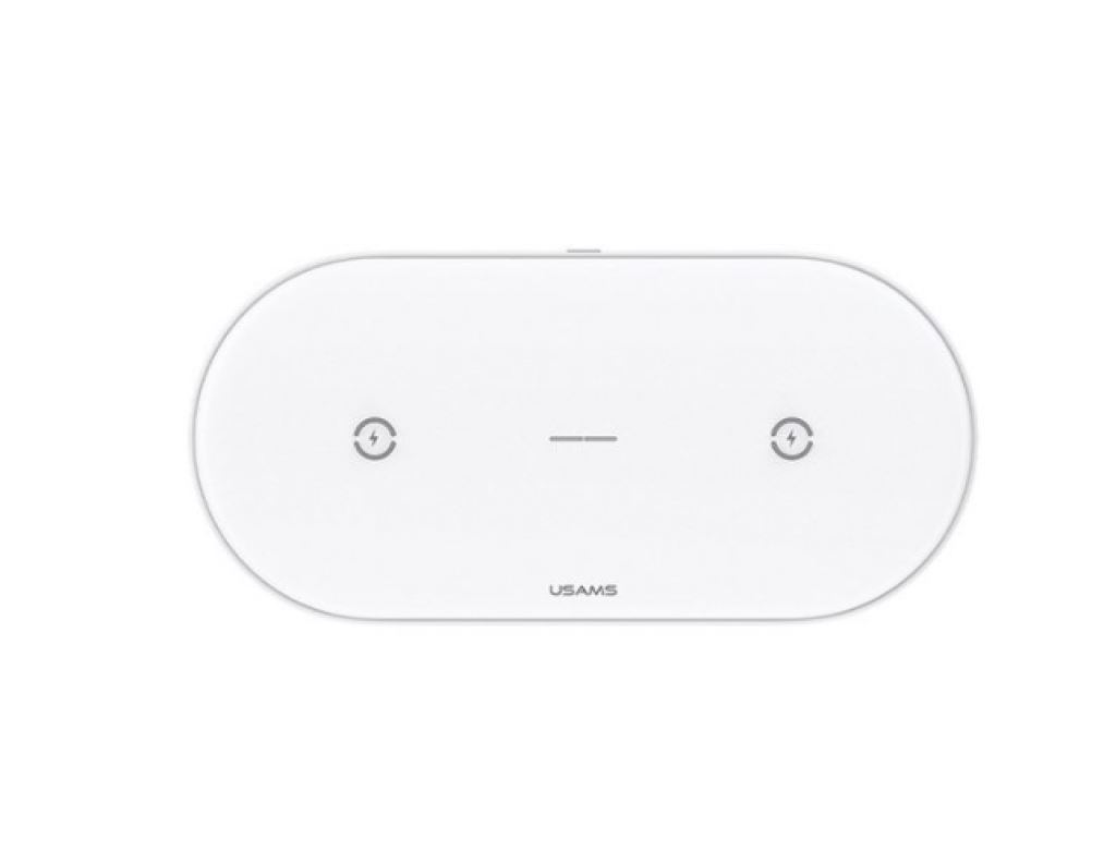 Usams CD120JN01 vezeték nélküli töltő telefonhoz és vezeték nélküli fülhallgatóhoz (1345794)
