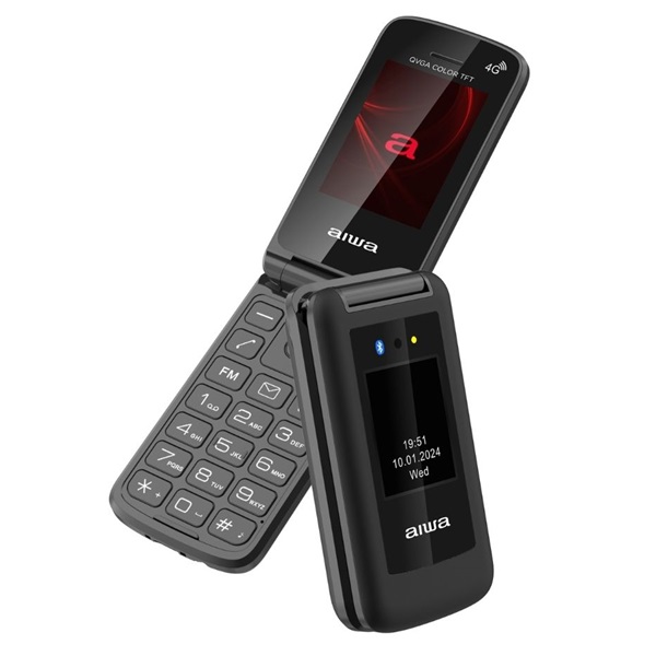 Aiwa FP-30-4G/BK 2,4" DualSIM mobiltelefon Fekete 