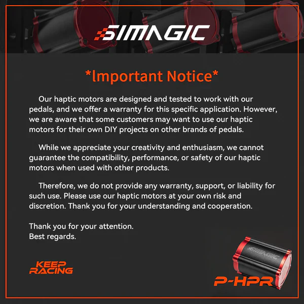 Simagic SMG-P-HPR Haptik Pedál / Kézifékrezgető