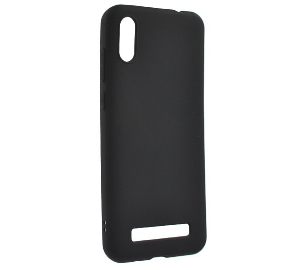 Szilikon telefonvédő (matt) FEKETE [Doogee X90L]