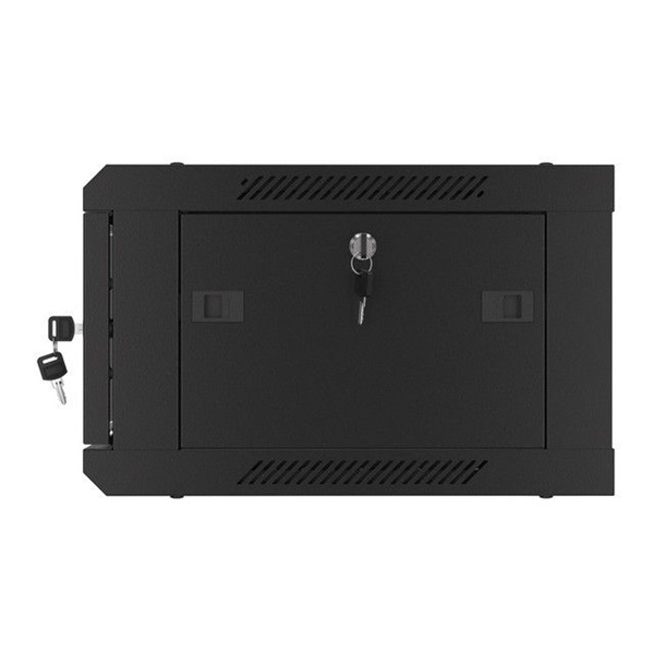 Lanberg 4U 19" fali rack szekrény 600x450mm fekete (WF01-6404-10B)