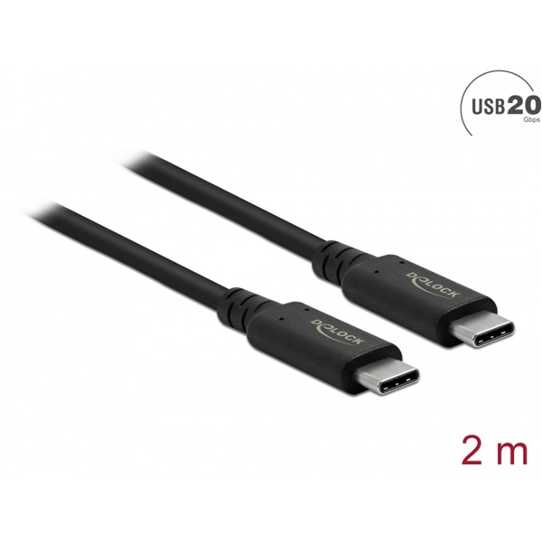 Delock 86980 2m USB4 20Gbps kábel Delock 86980 2m USB4 20Gbps kábel