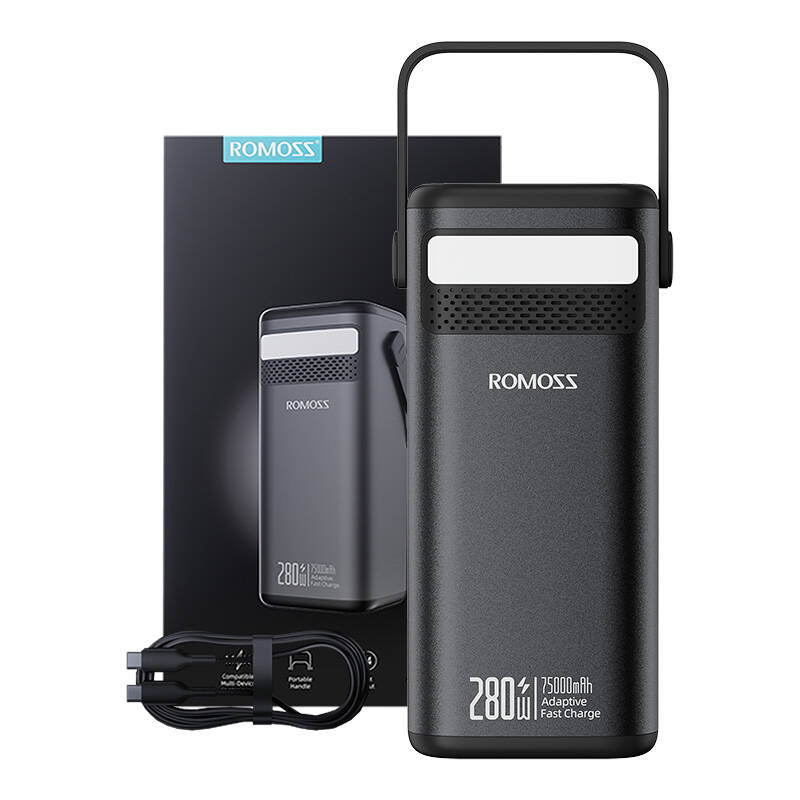 Romoss PMT75-DC 75000mAh 280W 240Wh Powerbank Fekete