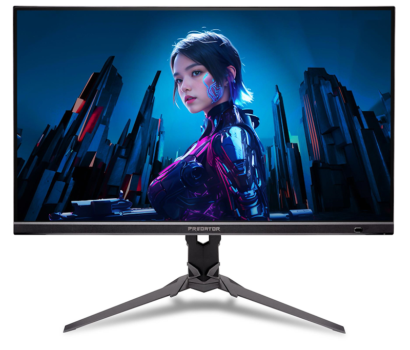 Acer 27" Predator XB273KV5bmiiprx Monitor - 3840x2160, 4K, LED, IPS, 160Hz, 1ms, Hangszóró, FreeSync, Pivot, Gamer, ZeroFrame, Fekete