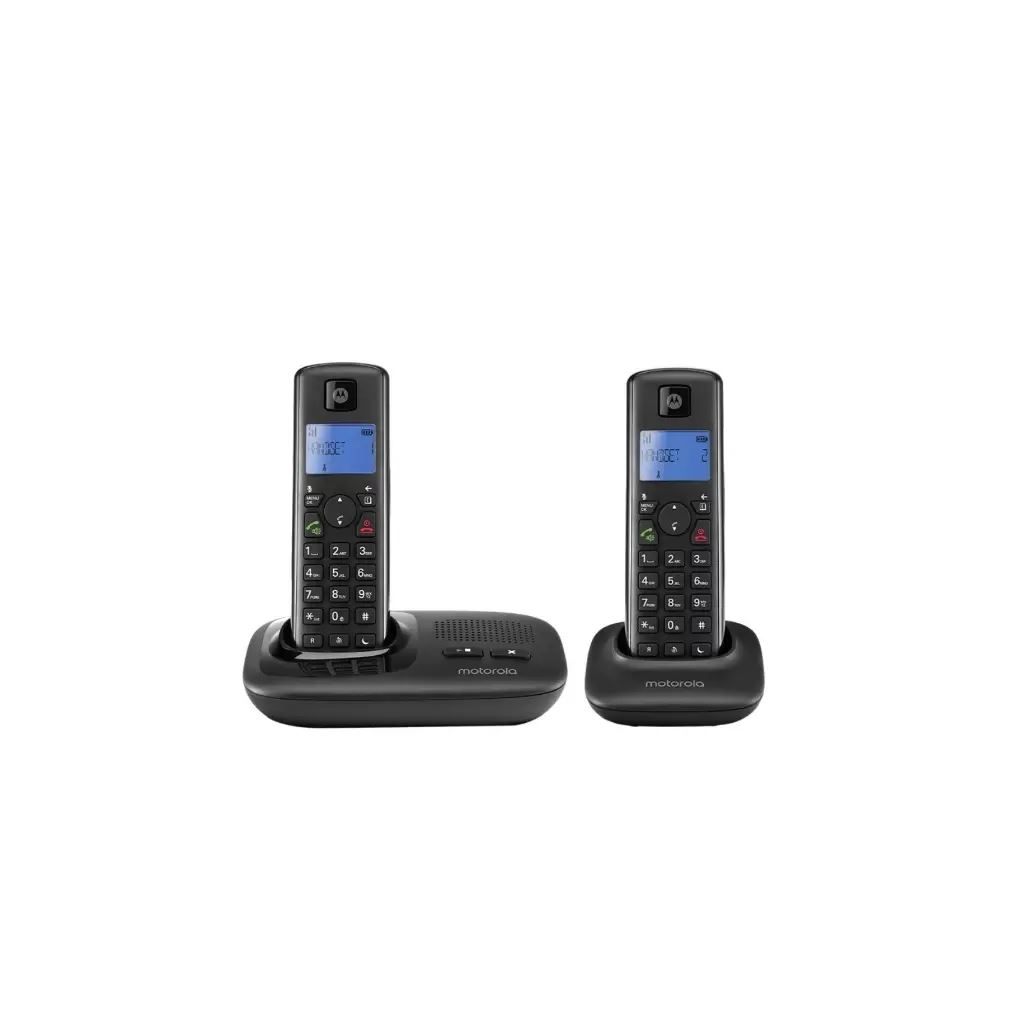 Motorola T412 DUO Hordozható vezetékes Dect telefon fekete (127665)