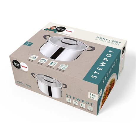 Tefal E3184655 Jamie Oliver lábas fedővel 24cm