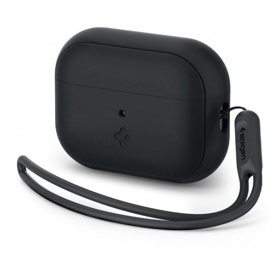 Spigen Apple Airpods Pro 2 szilikon tok csuklópánt fekete (ACS05479)
