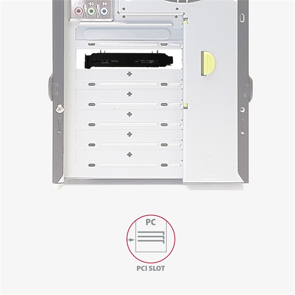 Axagon RHD-P25 2x2.5"->3.5"/PCI beépítő keret fekete