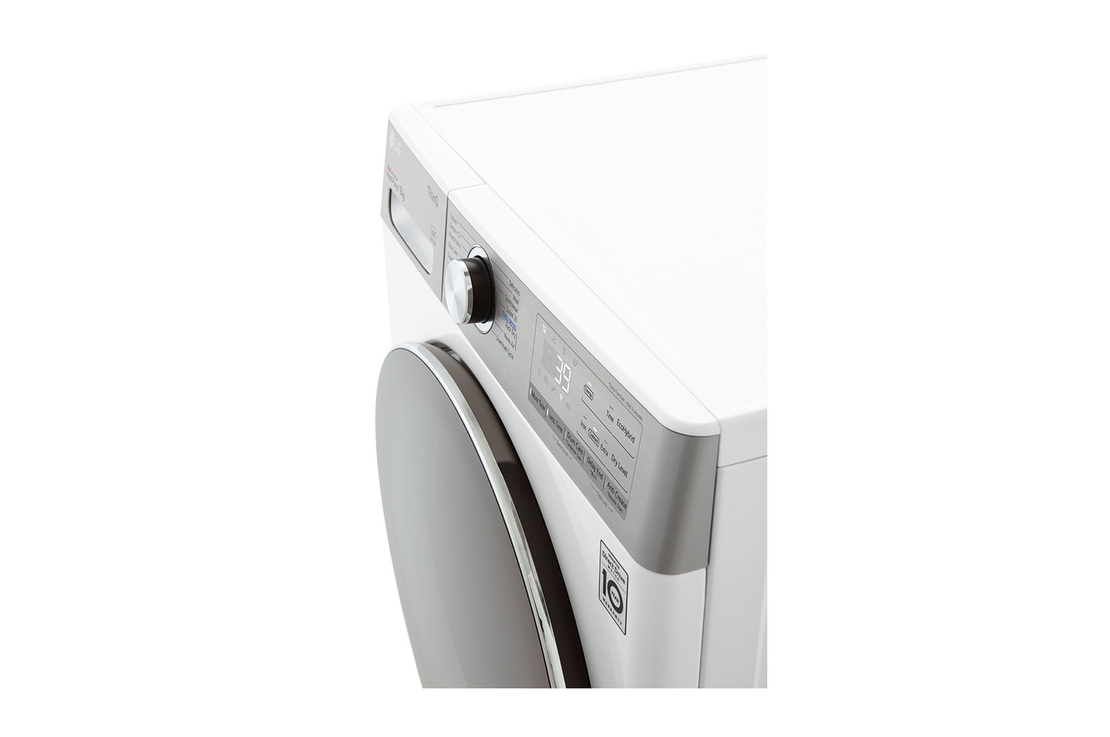 LG RH90V9AV2QR Hőszivattyús szárítógép – 9 Kg, A Energiaosztály,  Gyors szárítás, Szenzoros szárítás 