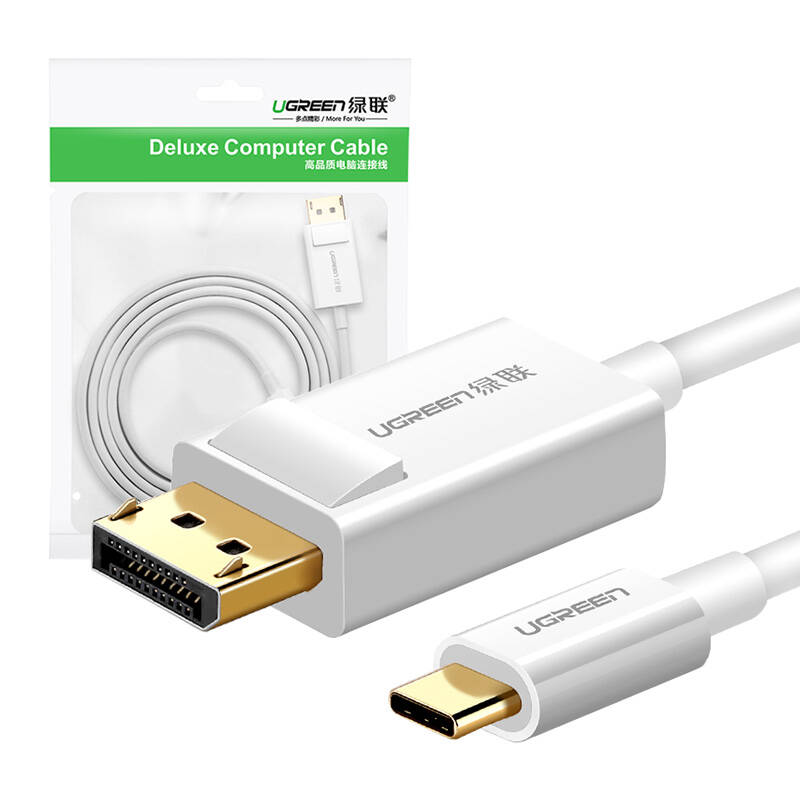 Cabel USB-C UGREEN Display Port 1,5m (white)