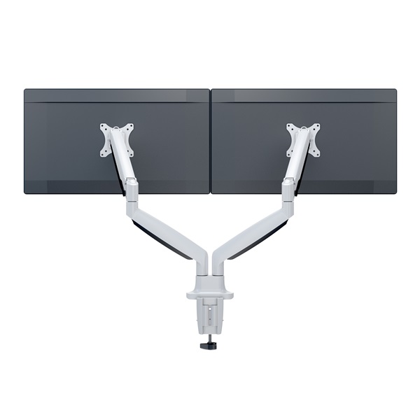 MULTIBRACKETS  M Deskmount Gas Spring Dual  15-27" max.VESA: 100x100 mm  9 kg  2 karos asztali konzol Fehér