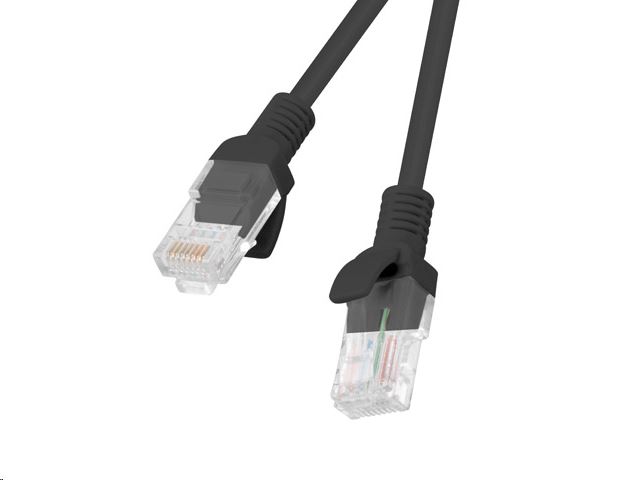 Lanberg Patchcord RJ45 CAT5e UTP kábel 5m fekete (PCU5-10CC-0500-BK)