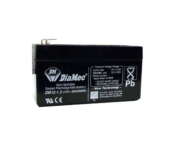 Diamec zselés ólomsavas gondozásmentes akkumulátor 12V 1300mAh 97x43x56mm (DM12-1.3) Diamec zselés ólomsavas gondozásmentes akkumulátor 12V 1300mAh 97x43x56mm (DM12-1.3)