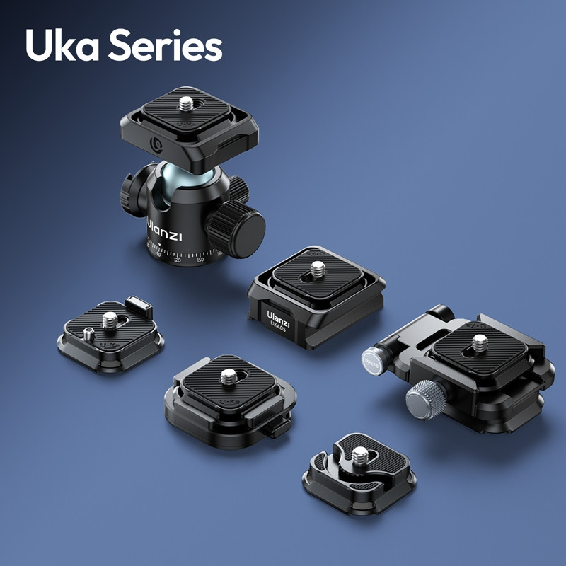 Ulanzi T100 Uka gömbfej  6kg teherbírás vakupapucs adapter 3/8" és 1/4"