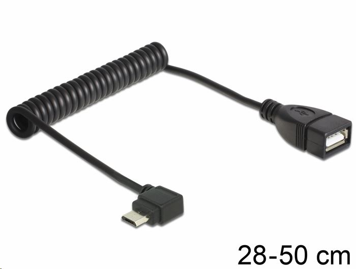 Delock 83354 USB micro-B apa > USB 2.0-A anya OTG csavaros kábel Delock 83354 USB micro-B apa > USB 2.0-A anya OTG csavaros kábel
