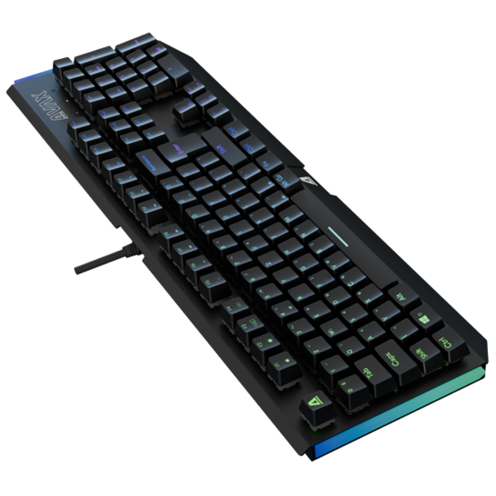 AVAX FS01 Full size mechanikus vezetékes alumínium billentyűzet Outemu barna switch
