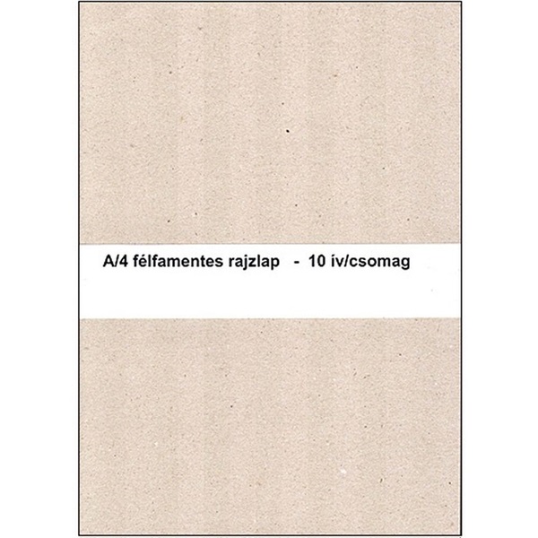 A4 félfamentes 10db rajzlap A4 félfamentes 10db rajzlap