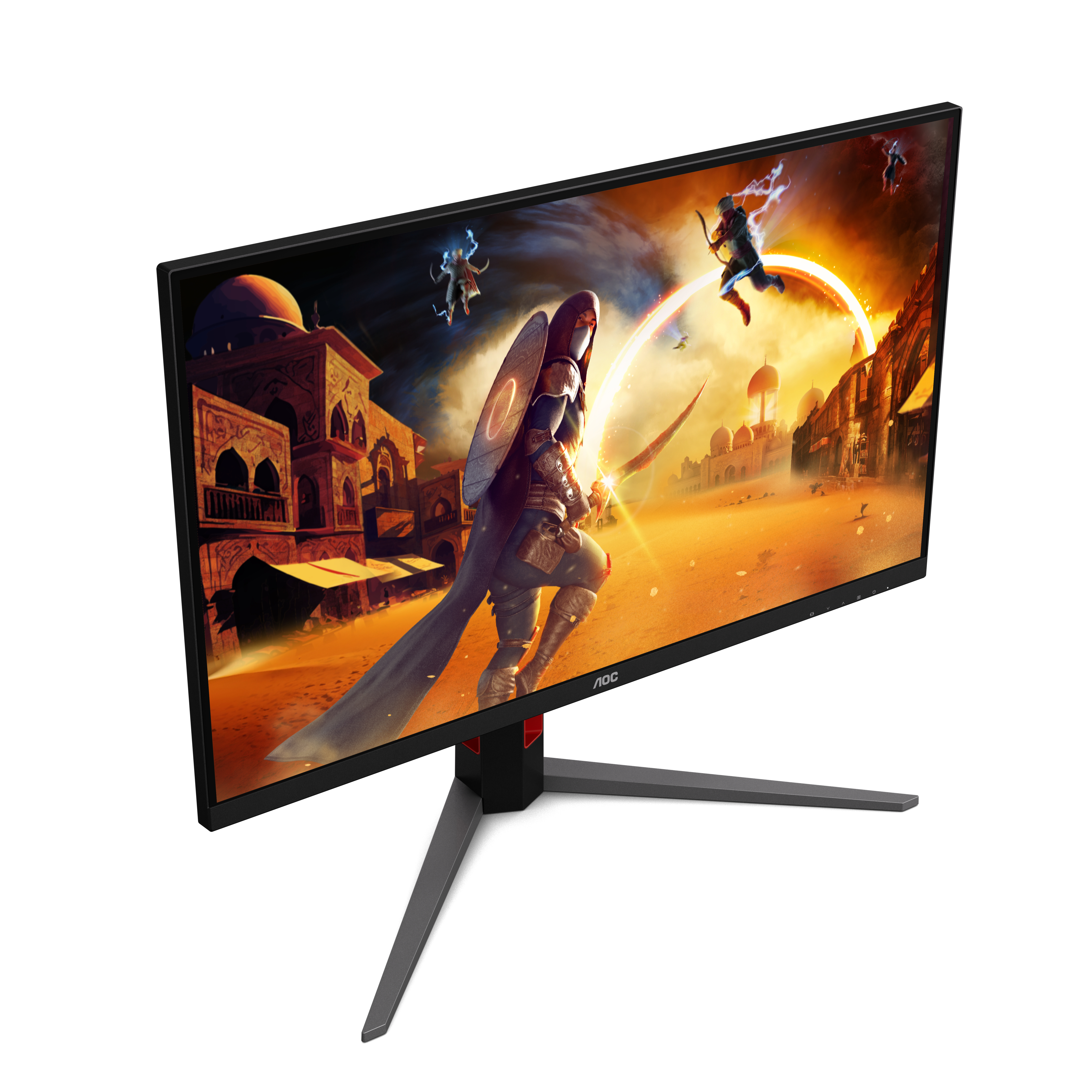 AOC 31,5" U32G4U Monitor - 3840x2160, 4K, LED, IPS, 120Hz, 0,5ms, FreeSync, Pivot, Gamer, Fekete