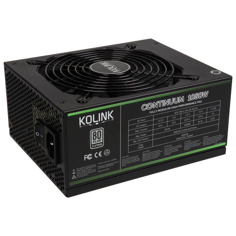 Kolink KL-C1050PL-B 1050W Continuum muduláris tápegység Kolink KL-C1050PL-B 1050W Continuum muduláris tápegység