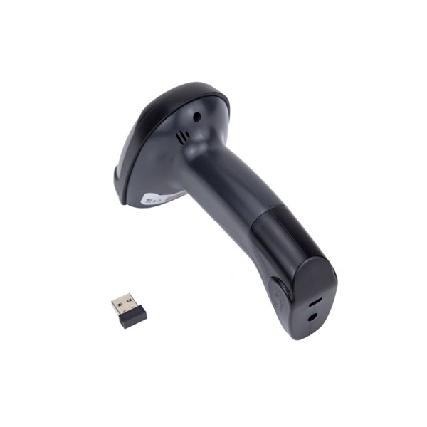EQuip Wireless 1D Laser Barcode Scanner with Stand Vonalkódolvasó Fekete