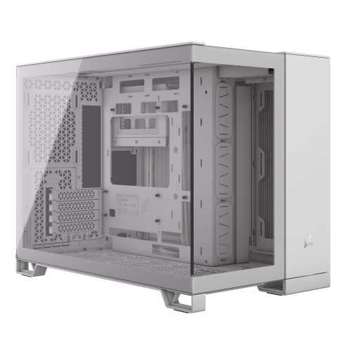 CORSAIR 2500X Tempered Glass mATX Mid-Tower számítógépház Fehér