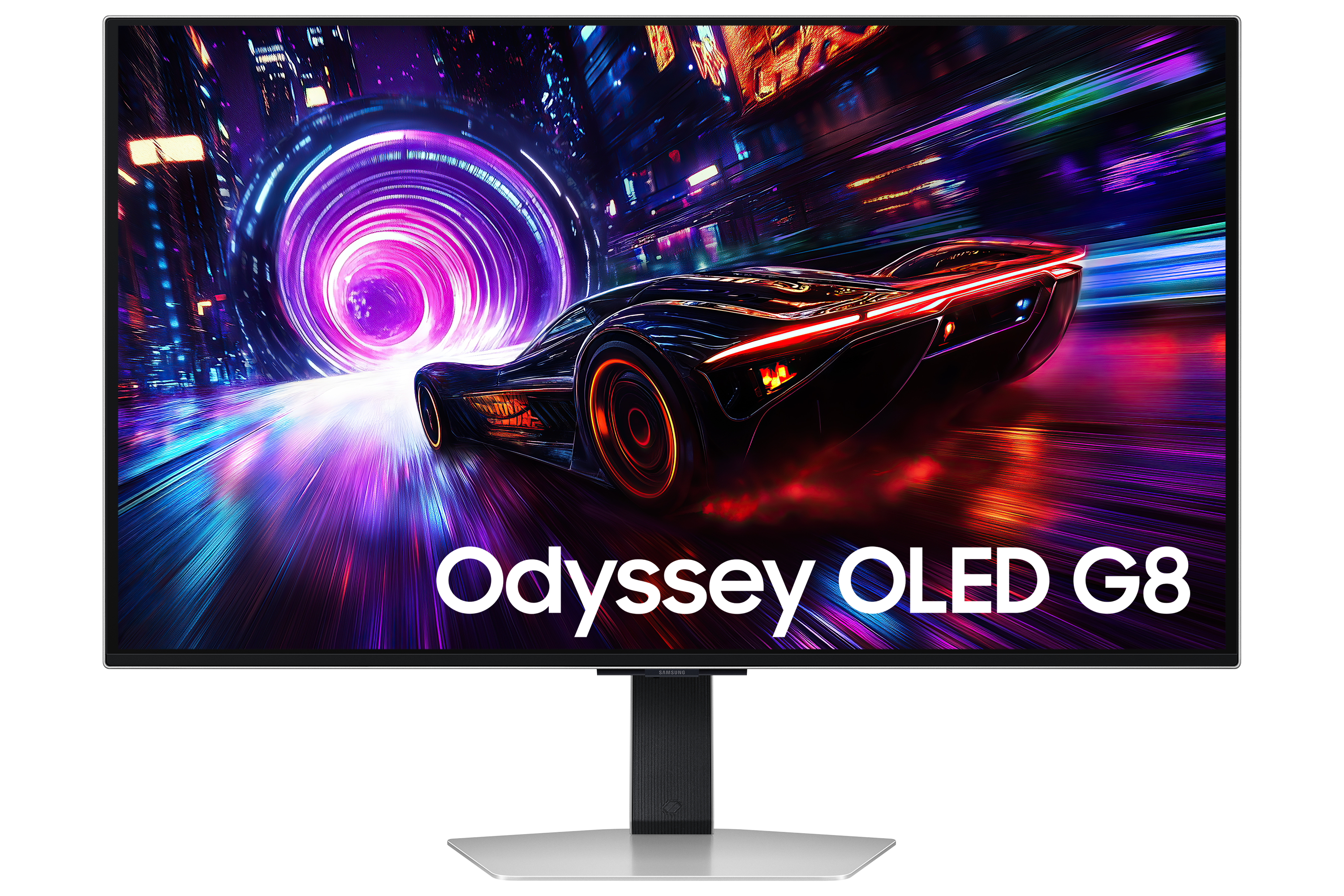 Samsung 32" Odyssey OLED G8 G81SF Monitor - 3840x2160, 4K, OLED, 240Hz, 0,03ms, FreeSync, Pivot, RGB, Gamer, Fehér