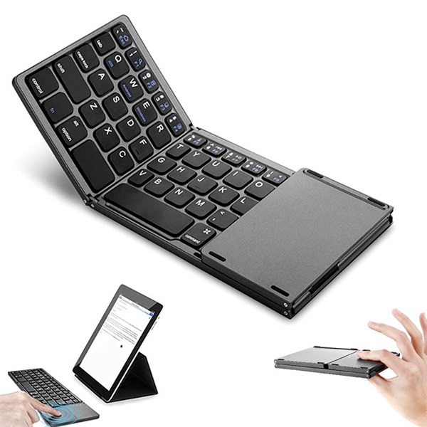 BLACKBIRD Vezeték Nélküli Multimédiás Billentyűzet Összecsukható Bluetooth Touchpaddal fekete UK BLACKBIRD Vezeték Nélküli Multimédiás Billentyűzet Összecsukható Bluetooth Touchpaddal fekete UK