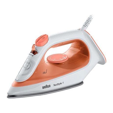 Braun TexStyle 1 Steam Iron SI 1009 gőzölős vasaló fehér-narancssárga (SI1009OR / 0127407000)