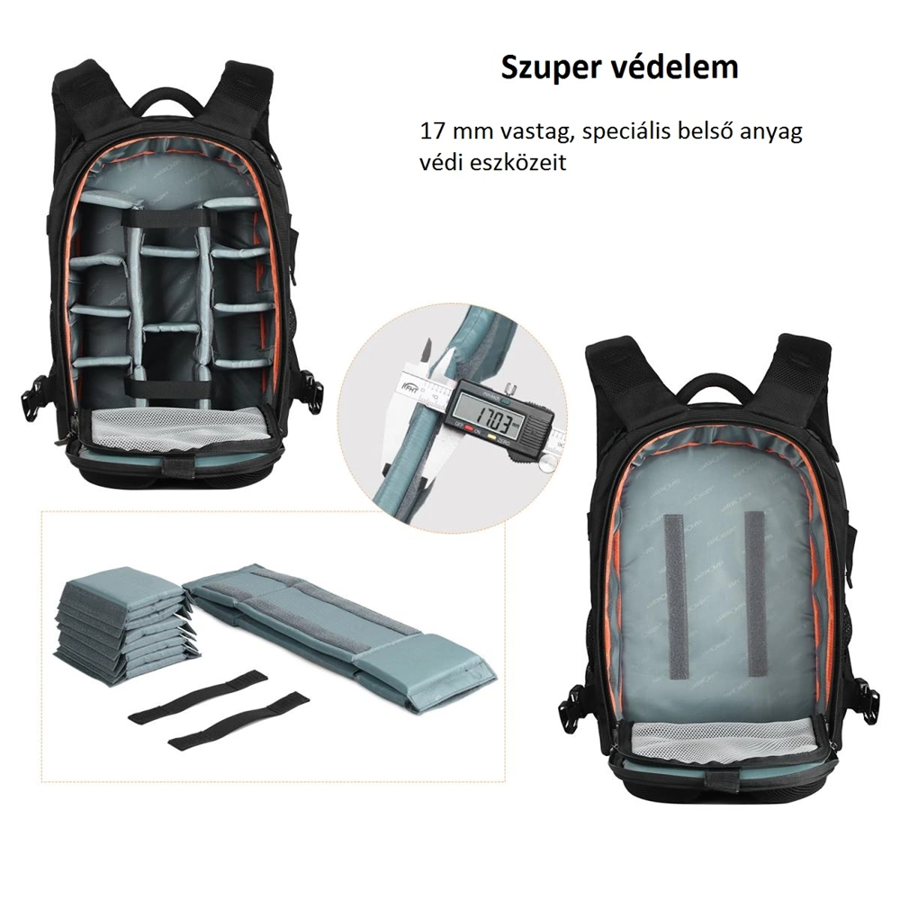 K&f Concept Beta Backpack 22 literes, fotós hátizsák, vízálló