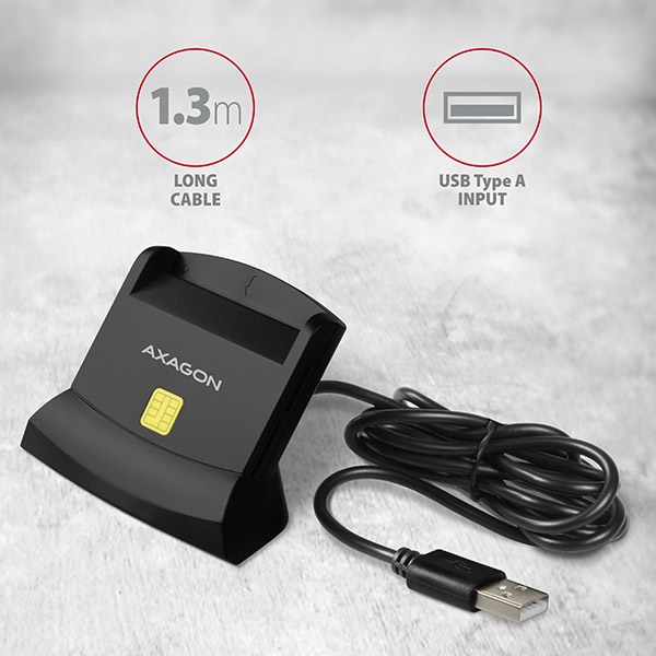 Axagon Smart Card olvasó (CRE-SM2)
