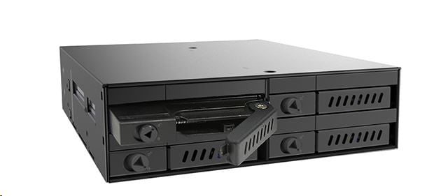 Chieftec CMR-425 HDD/SSD 1x5,25" for 4x2,5" Fekete