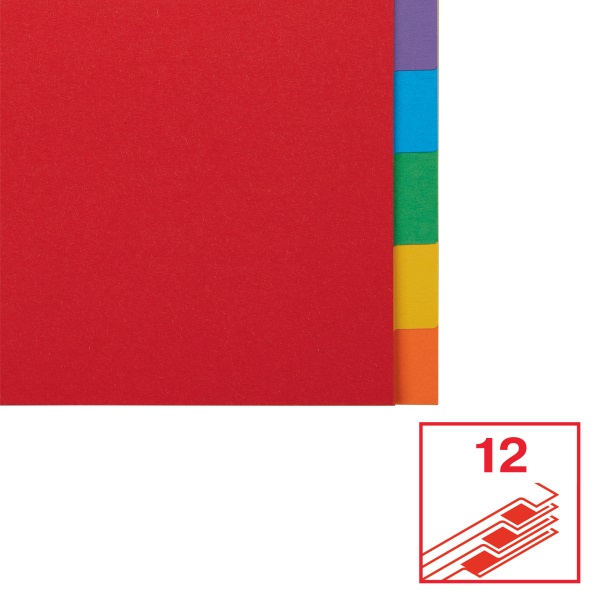 Esselte Economy A4 karton 12 részes elválasztólap