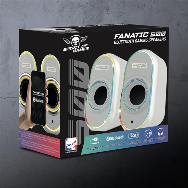 Spirit of Gamer  Fanatic 500 Arctic  Hangszóró 2.0 Fehér 