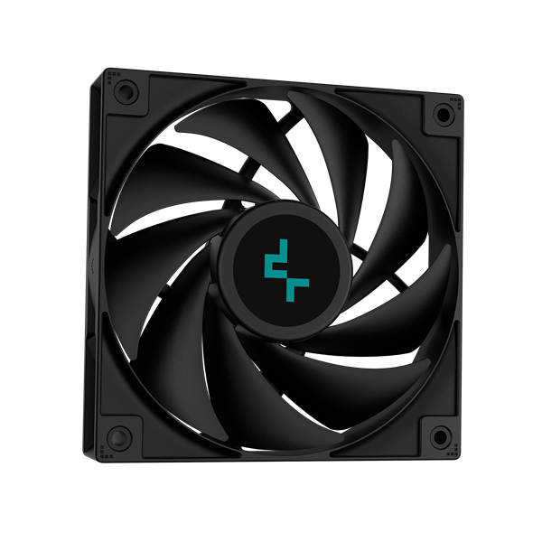DeepCool CPU Water Cooler - LS720S Zero Dark (max 19dB; max. 145,86 m3/h; 3x12cm, A-RGB LED)