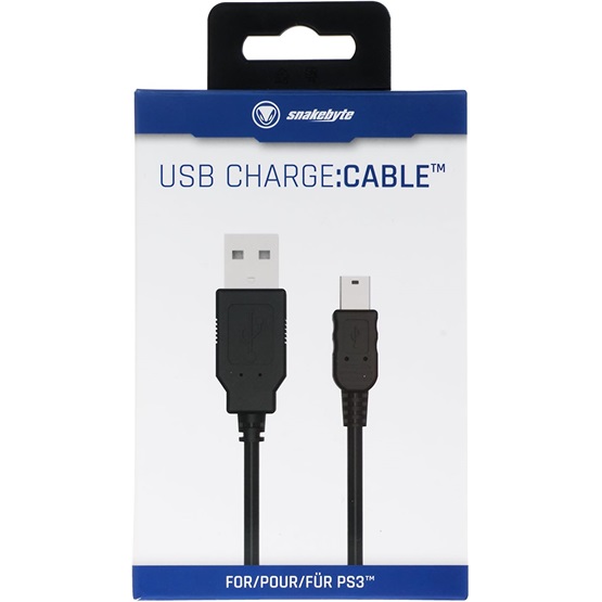  Snakebyte PS4 USB Charge Cable - 3m Meshcable