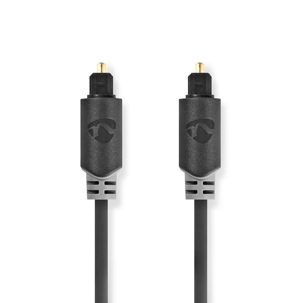 Nedis TosLink optikai audió kábel 1m antracit (CABW25000AT10) Nedis TosLink optikai audió kábel 1m antracit (CABW25000AT10)
