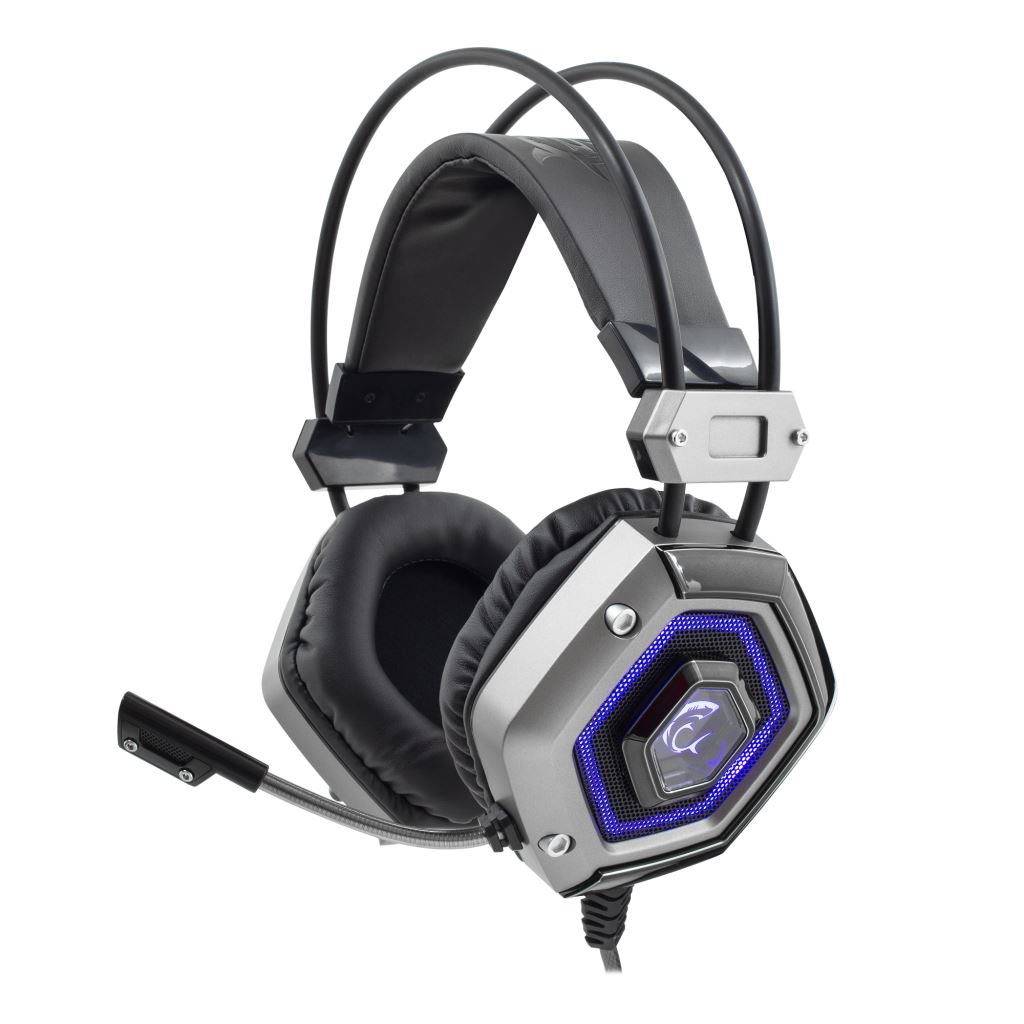 White Shark GH-1841 LION Gaming headset fekete-ezüst