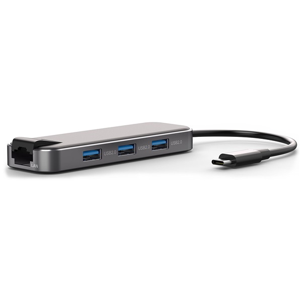 Bluestork HUB-OFFICE USB-C to 3xUSB 2.0 port + 1xUSB-C + 1xHDMI + 1xRJ45 USB Hub Szürke Bluestork HUB-OFFICE USB-C to 3xUSB 2.0 port + 1xUSB-C + 1xHDMI + 1xRJ45 USB Hub Szürke