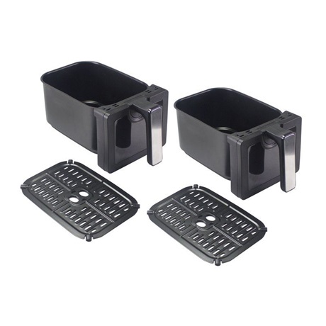 Beper P101FRI090 két kosaras forrólevegős sütő 9liter fekete