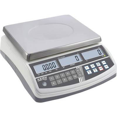 Kern Darabszámláló mérleg Mérési tartomány (max.) 6 kg Leolvashatóság 0.1 g Hálózatról üzemeltetett Ezüst Kern Darabszámláló mérleg Mérési tartomány (max.) 6 kg Leolvashatóság 0.1 g Hálózatról üzemeltetett Ezüst