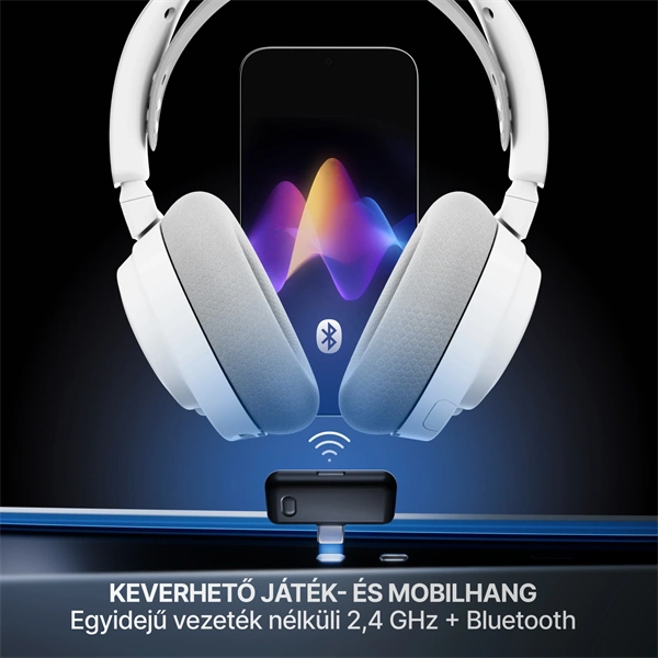 Steelseries Arctis Nova 7P Gen 2 Wireless Bluetooth Gaming Headset Fehér