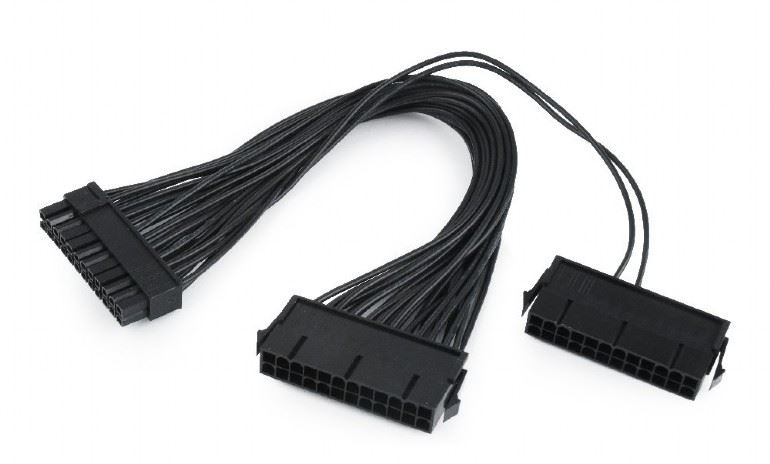 Gembird 24-pin tápkábel hosszabbító 0.3m fekete (CC-PSU24-01) Gembird 24-pin tápkábel hosszabbító 0.3m fekete (CC-PSU24-01)