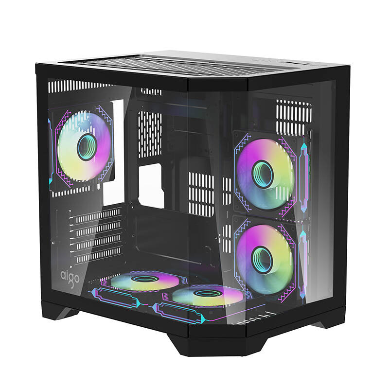 Darkflash FT350 számítógépház + 5 ARGB ventilátor (fekete) Darkflash FT350 számítógépház + 5 ARGB ventilátor (fekete)