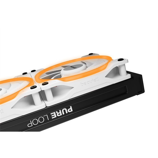 Be Quiet! Cooler 12cm LIGHT WINGS WHITE 120mm PWM high-speed Triple-Pack RGB  2500rpm Fehér 