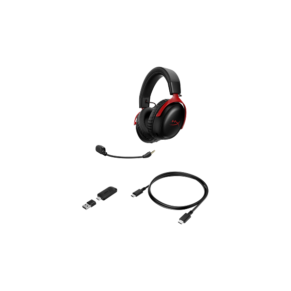 HP HYPERX vezeték nélküli gaming fejhallgató Cloud III S Fekete-piros