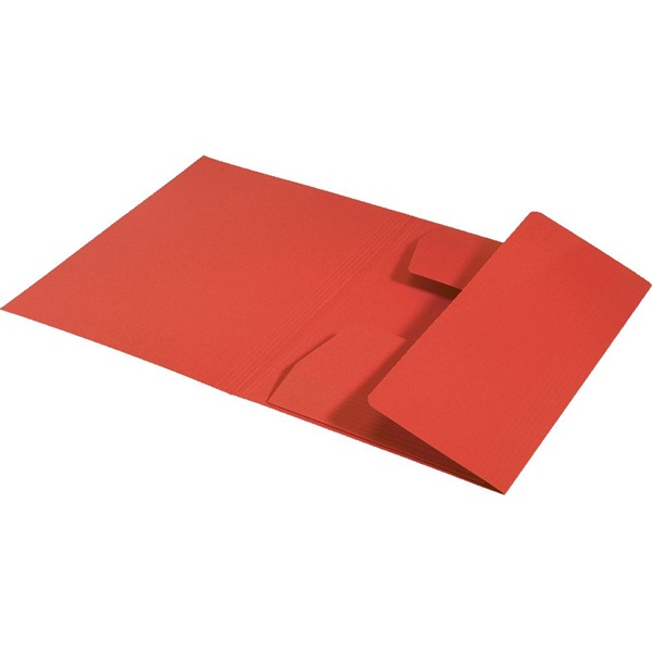 Pólyás dosszié, karton, A4, LEITZ "Recycle", piros
