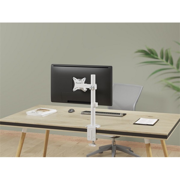 Equip  650166  17"-32" 1 monitor dönthető  forgatható  állítható magasság  Max.: 9kg Monitor Asztali konzol Fehér 