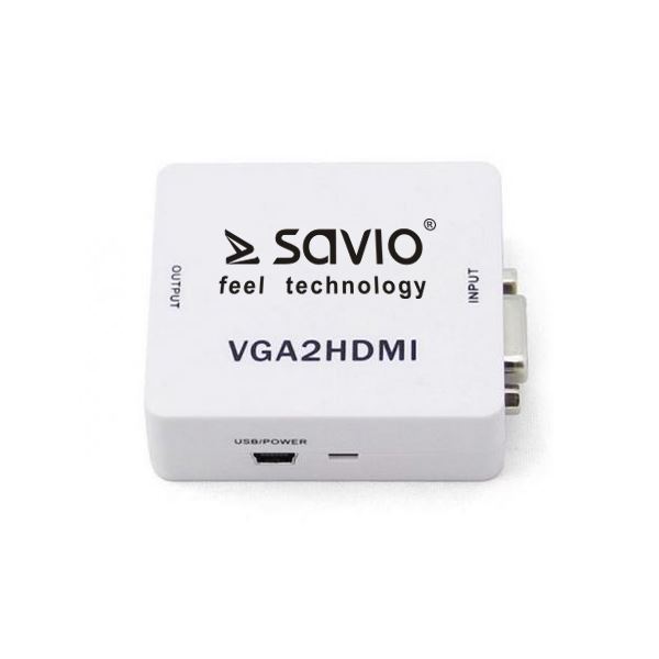 Savio CL-110 VGA - HDMI átalakító