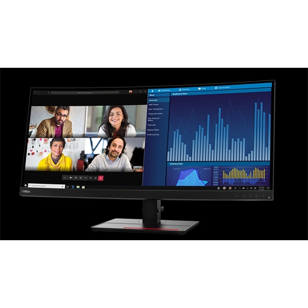 LENOVO ThinkVision P34w-20 ívelt  34,14" WQHD  Monitor