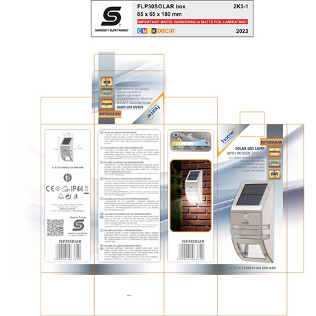 Home by Somogyi FLP30SOLAR LED REFLEKTOR NAPELEMES